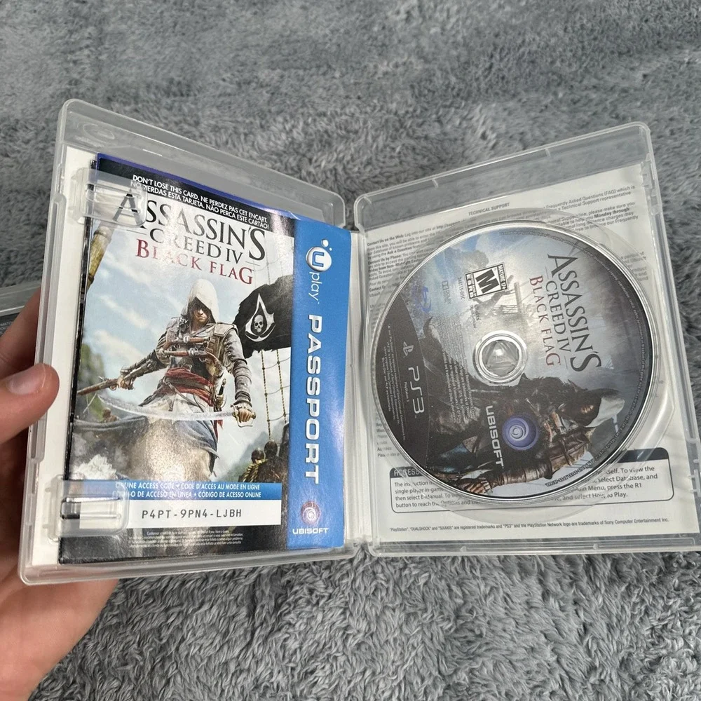 Assassin's Creed Game Lot III & IV Black Flag CIB Tested Working PS3 Pirate